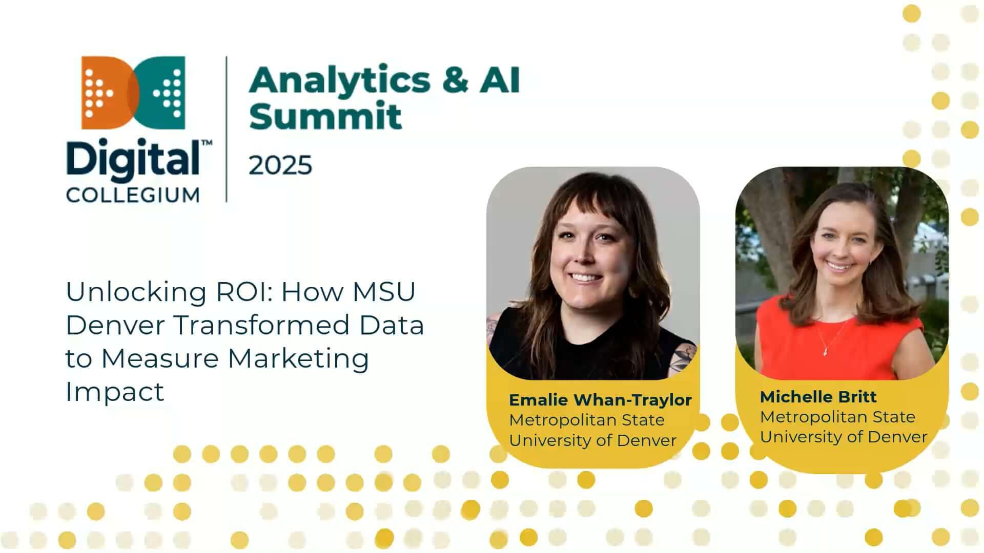 Unlocking ROI: How MSU Denver transformed data to measure marketing impact at 2024 Annual Conference