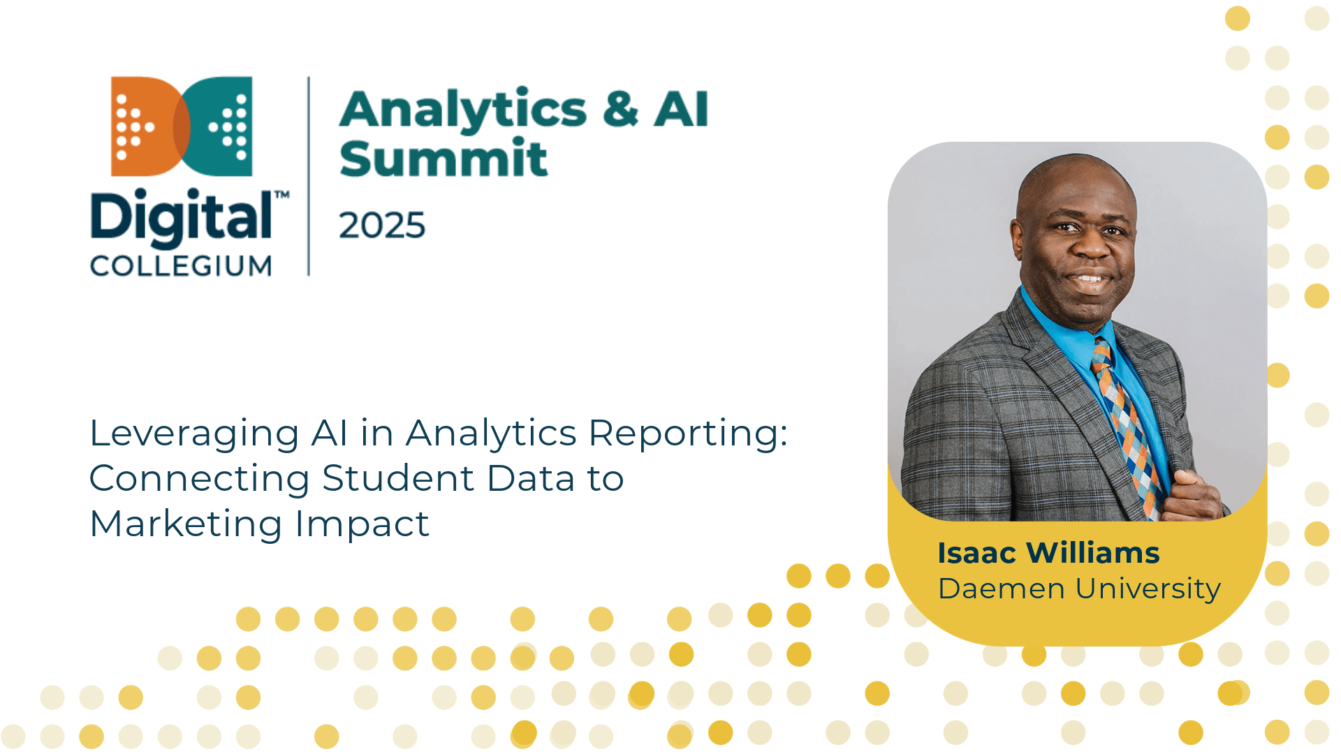 Leveraging AI in analytics reporting: Connecting student data to marketing impact