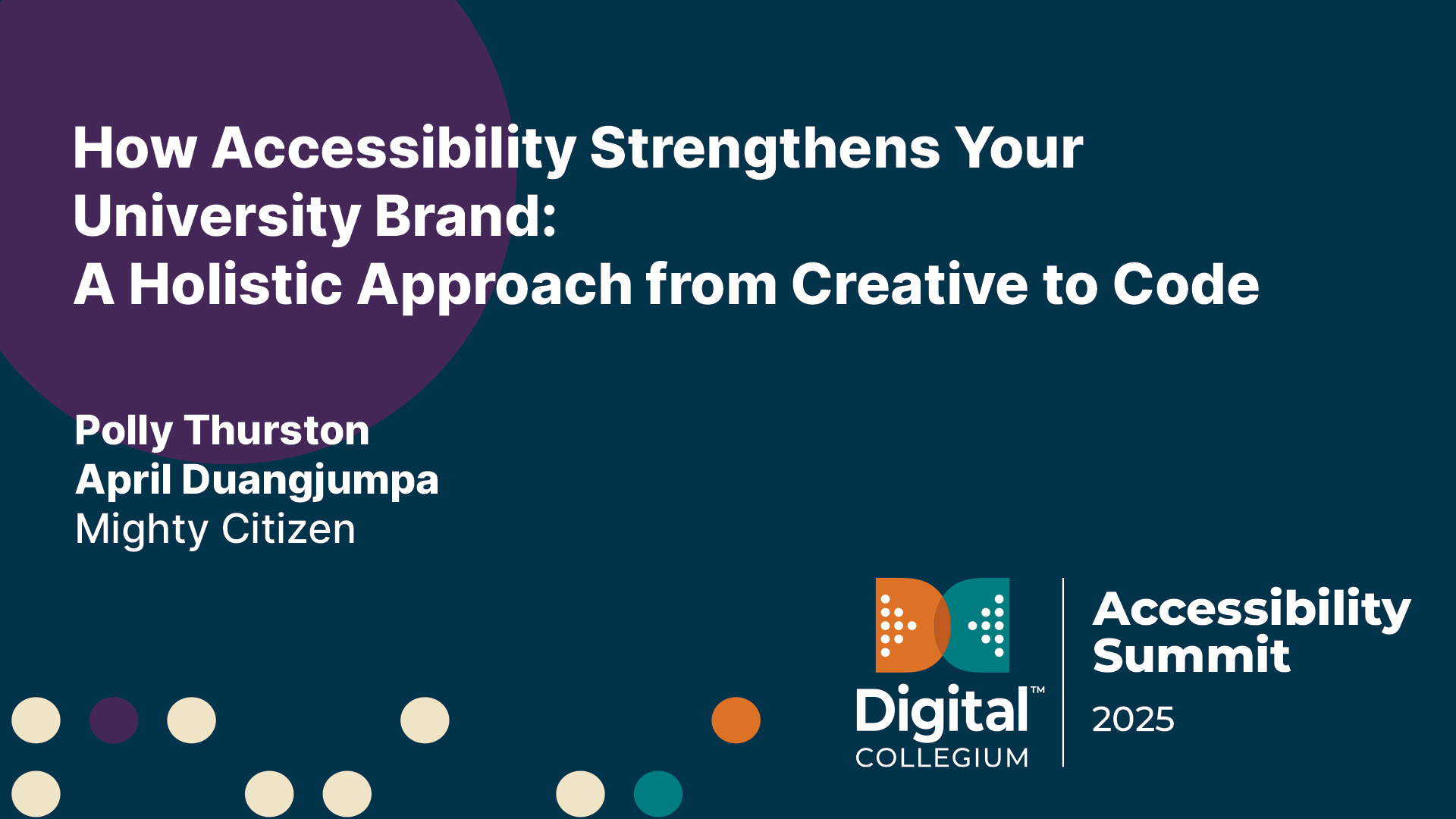 How accessibility strengthens your university brand: A holistic approach from creative to code