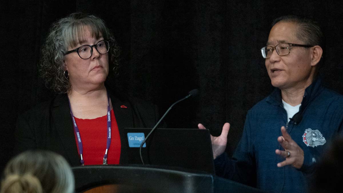 Two higher ed presenters share their lessons learned with attendees at DigiCol25